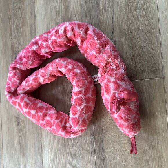 Pink Polka Dot Stuffed Animal Snake by Aurora Plushie Toy Christmas Present Gift - Picture 2 of 7